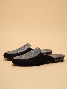 ERIDANI - Paloma Black Classic Mules Heels