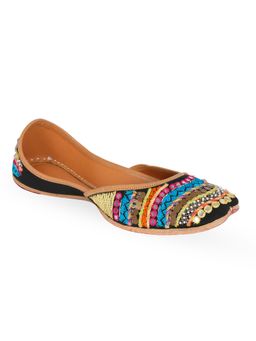 NR by Nidhi Rathi - Multi-Color Handcrafted Leather Ethnic Juttis