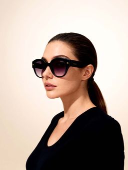 IDEE - Grey Round 100% Uv Protected Sunglasses For Women Size 47