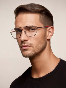 Police - Square VK556K51627FR Silver Medium Eyeglass Frames