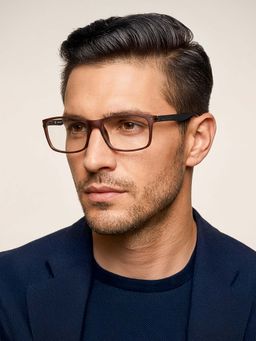 Police - Rectangle VPL235K50W45MFR Brown Medium Eyeglass Frames