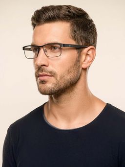 Police - Square VPL237K52S79FR Blue Medium Eyeglass Frames