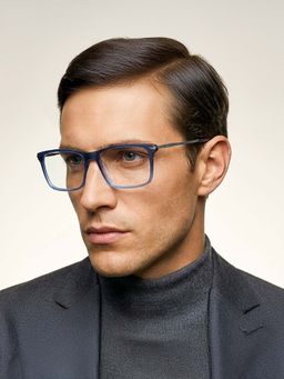 Police - Square VPL473K52892MFR Blue Medium Eyeglass Frames