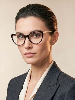 Police - Women Brown Cat Eye Eyeglass Frame (51)