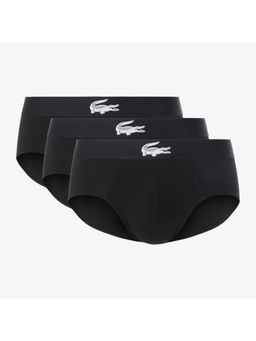Lacoste - Stretch Black Jersey Briefs (Pack of 3)
