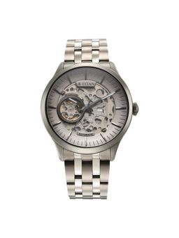 Titan - 90140Tm01 Automatics Cluster Grey Dial Analog Watch for Men