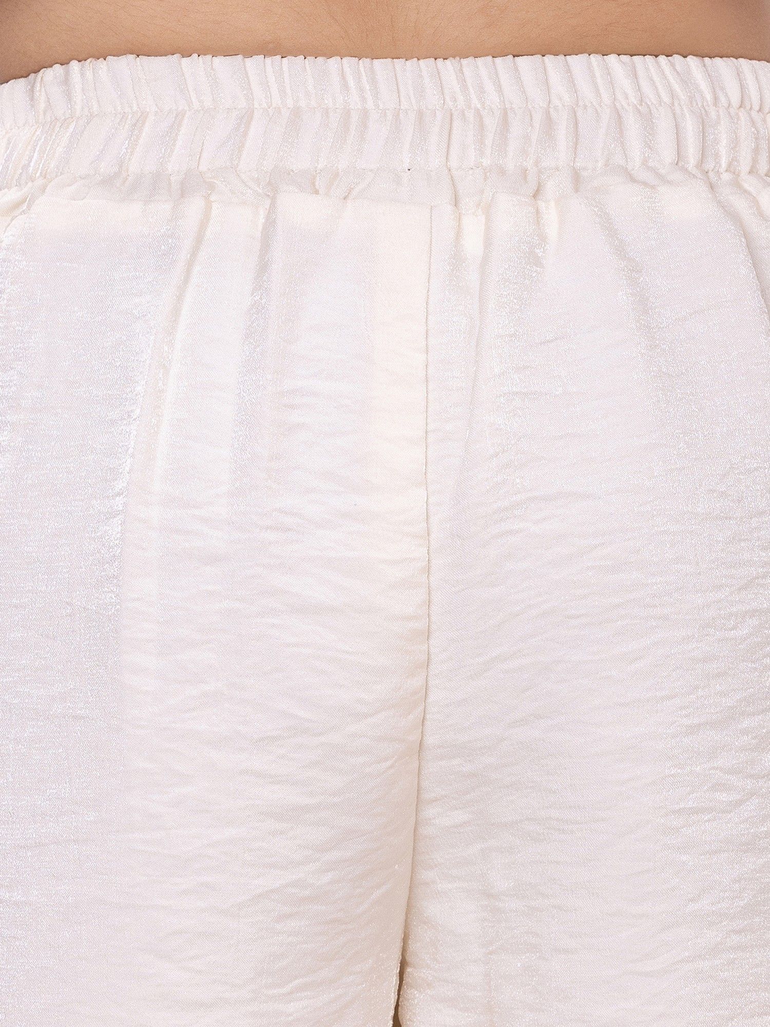 Pink Woven Rayon Thread Embriodery Top with Palazzo