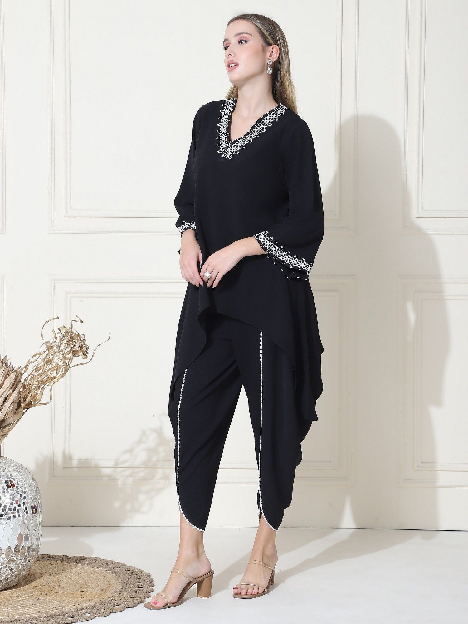 Rubia Pakistani Kurta with Dhoti