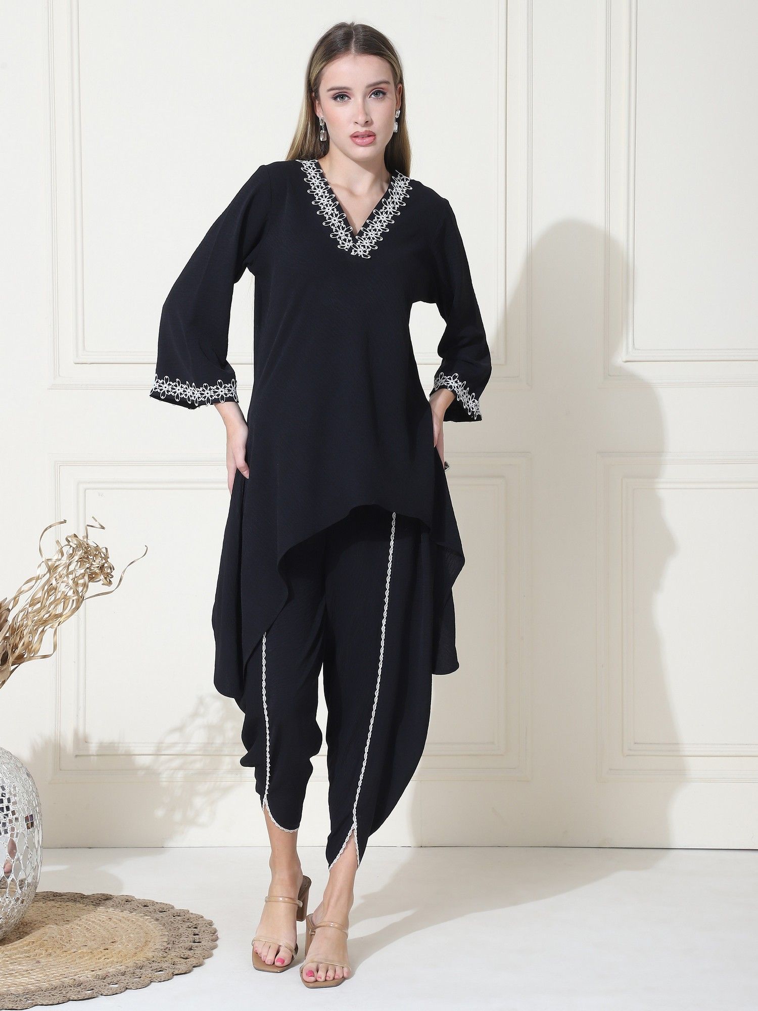 Rubia Pakistani Kurta with Dhoti