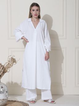 KELIN - Aina Crushed Hammer Pakistani Kurta with Pant