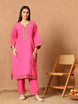 KELIN - Heer Embroidered Cotton Kurta with Pant