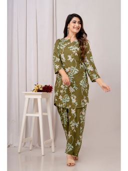 A&K - Green Floral Printed Co-Ord Set