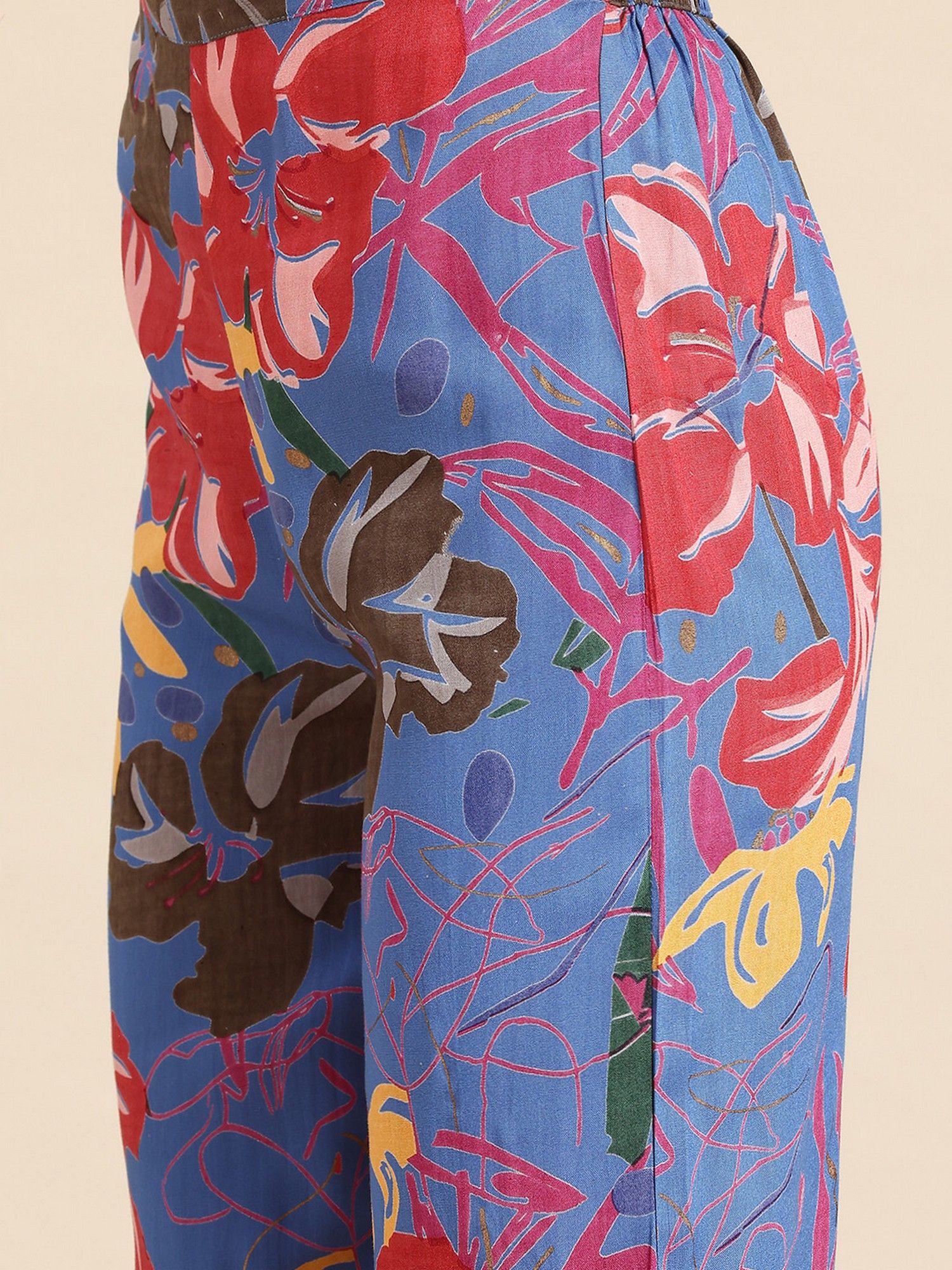 Blue Blue Floral Printed Co-Ord Set
