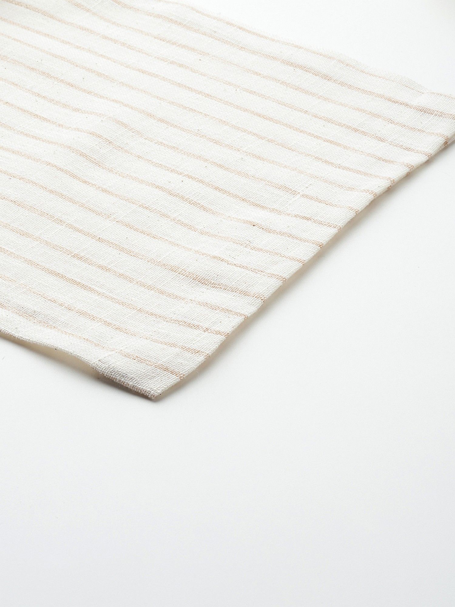 Cream Vertical Striped Co-Ord Set