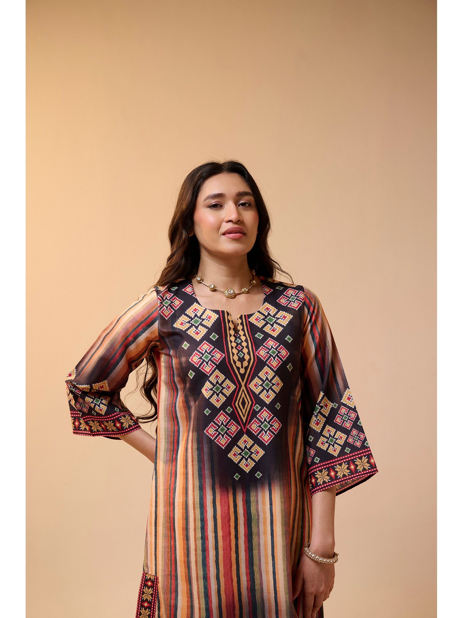 Jhilmil Patola Kurta with Pant