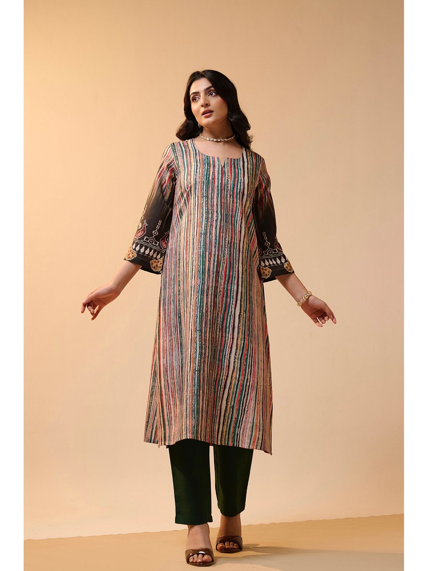 Saheli Stripes Kurta with Pant