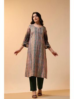 Ekana Label - Saheli Stripes Kurta with Pant