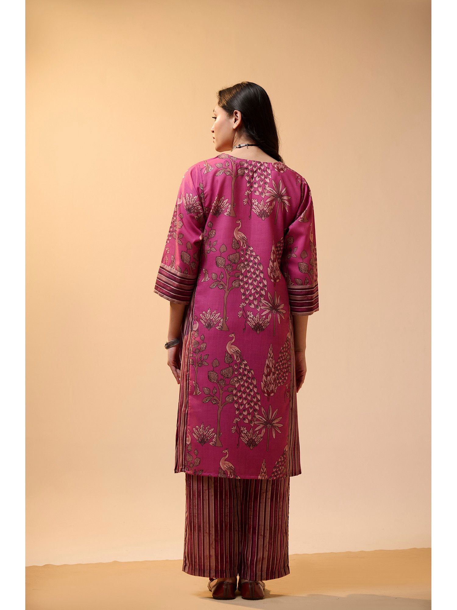 Rosy Rush Kurta with Pant