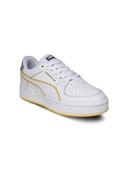 Puma - Porsche Unisex White Legacy CA Pro Leather Motorsport Sneakers