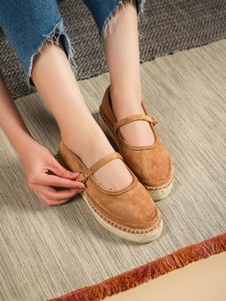 Theater - Women Sicily Tan Suede Espadrilles