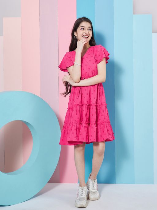 Buy PSPeaches Georgette Fit Flare Dress Online