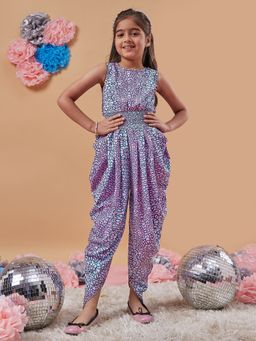 PSPeaches - Girls Abstract Printed Basic Jumpsuit