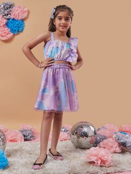 PSPeaches - Girls Printed Top with Skirt (Set of 2)