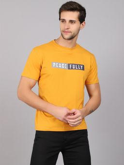 Cantabil - Men Mustard T-shirt