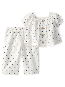 Carter's - Baby Girl Polka Dot Half-Sleeve Top With Pant