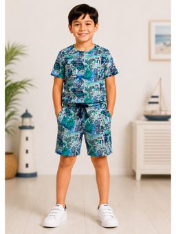 3PIN - Boys Printed Cotton Co-Ord Set