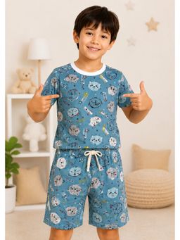 3PIN - Boys Printed Cotton Co-Ord Set