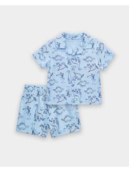 Carter's - Baby Boy Organic Cotton Dino Print Shirt With Shorts