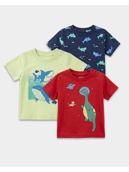 Carter's - Baby Boy Organic Cotton Crew Neck T-Shirts (Pack of 3)