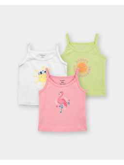 Carter's - Baby Girl Organic Cotton Camisoles (Pack of 3)