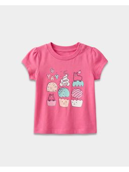 Carter's - Baby Girl Organic Cotton Crew Neck T-Shirt