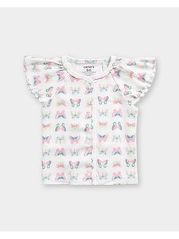 Carter's - Baby Girl Organic Cotton Front Open Top