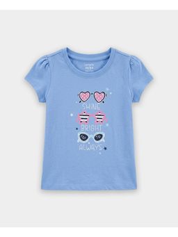 Carter's - Toddler Girl Organic Cotton Crew Neck T-Shirt