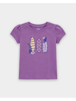 Carter's - Toddler Girl Organic Cotton Crew Neck T-Shirt