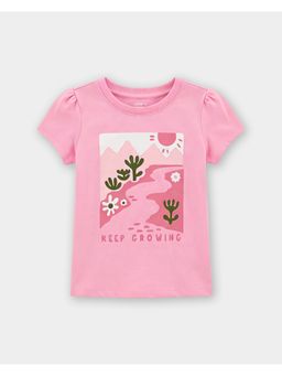 Carter's - Toddler Girl Organic Cotton Crew Neck T-Shirt