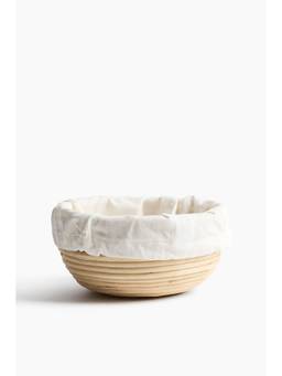 H&M - Beige Small Rattan Bread Basket