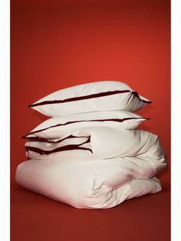 H&M - White Sateen Double/King Duvet Cover Set