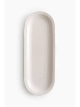 H&M - Beige Porcelain Serving Plate