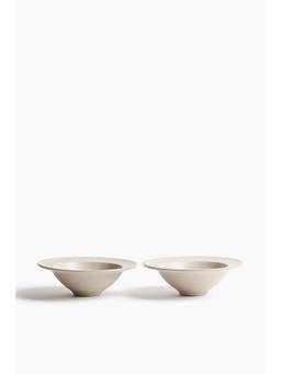H&M - Beige 2-Pack Bowls In Stoneware