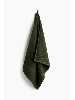 H&M - Green Textured Bath Towel