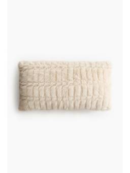 H&M - White Fluffy Cushion Cover