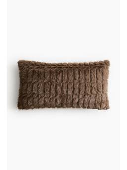 H&M - Brown Fluffy Cushion Cover