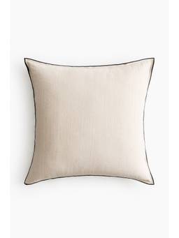 H&M - Off White Linen-Blend Cushion Cover