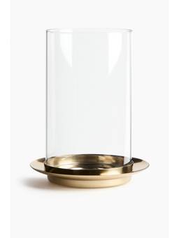 H&M - Gold Large Glass Lantern