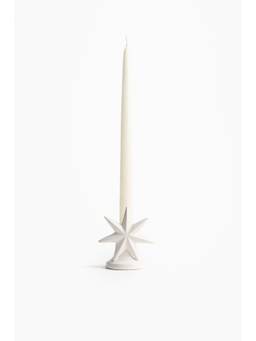 H&M - White Stoneware Candlestick
