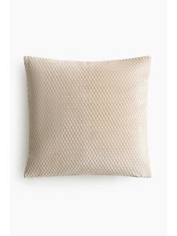 H&M - Beige Velvet Cushion Cover